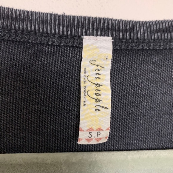 Free People The Stone Texas Graphic Tee Gray Small - Picture 4 of 8
